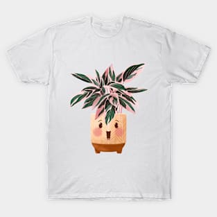 Cute Plant Illustration, Calathea Triostar Illustration T-Shirt